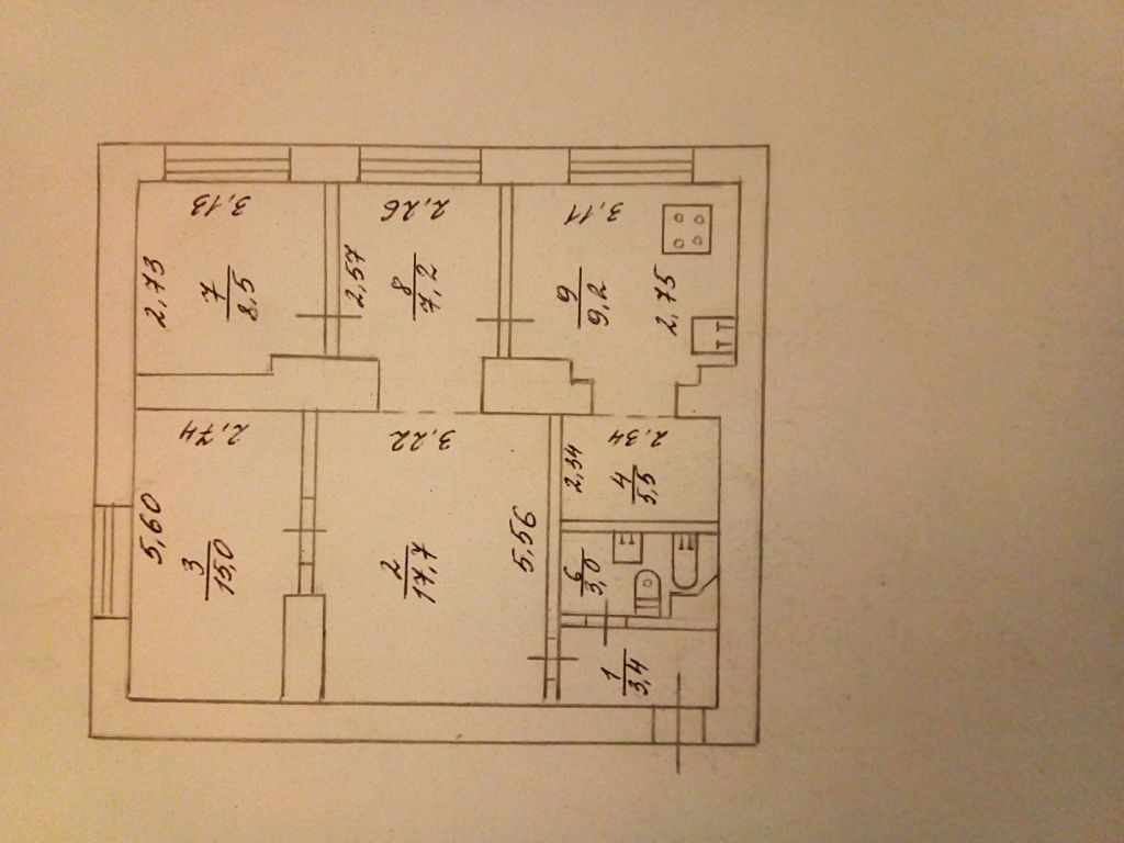 Продажа 3-комнатной квартиры, Севастополь, Охотская,  61